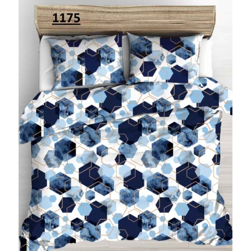 Pościel FLANELOWA Ciepła i polska- Granatowa 1175, pościel ciepła